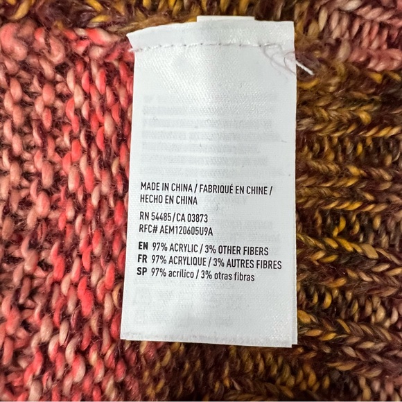 American Eagle Pink and Brown Striped Sweater Size S - Picture 7 of 9